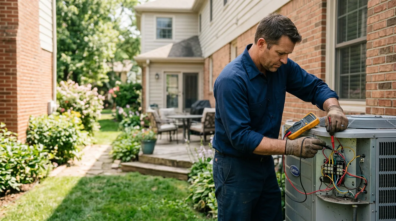 HVAC technician working near Lakehurst, NJ